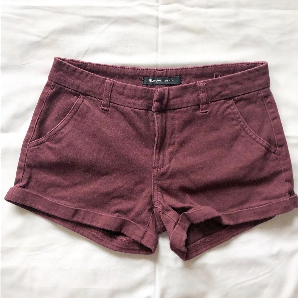 Bluenotes burgundy shorts